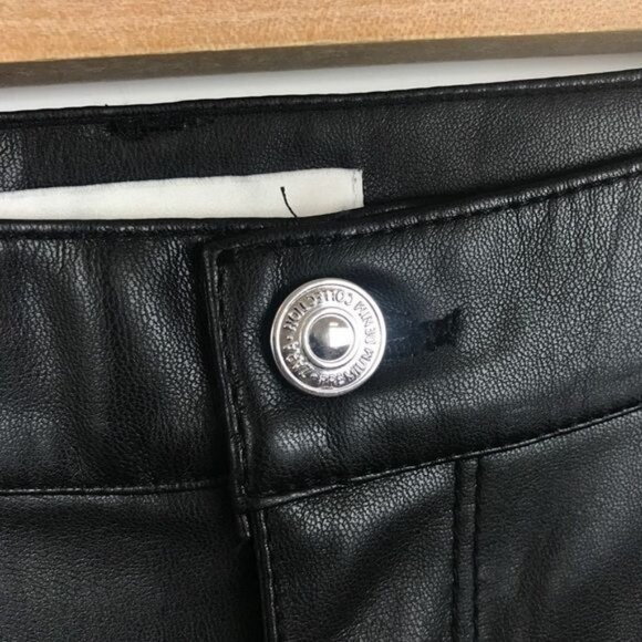 NWOT Zara 80's Corsy Faux Leather Pants Size 2 - Picture 8 of 12
